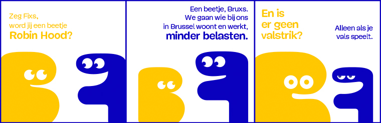 strip: wie in Brussel woont en werkt wordt minder belast